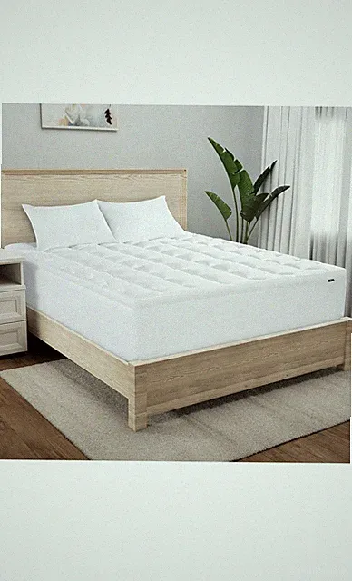 2" Mattress Topper Pillowtop Polyester Microfiber Hypoallergenic Deep Pocket New