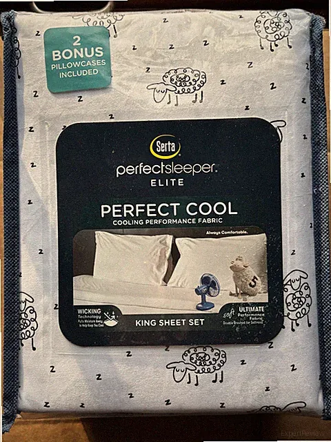 6-pc Serta PerfectSleeper Sleeping Sheep King Size Sheet Set (extra pillowcases)