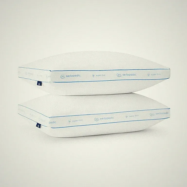 Extra Super Firm PIllows Serta Bed Sleeping Pillow Standard Queen Soft Set of 2