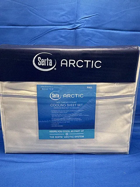 Serta Artic Cooling Bed Sheets 400 THREAD COUNT Full Size Four Pieces Beige