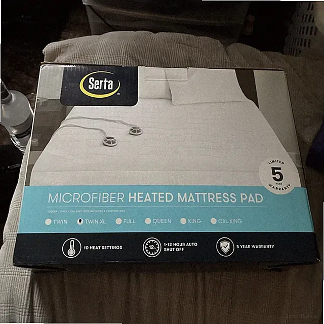Serta Microfiber Heated Mattress Pad King