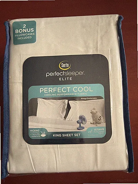 SERTA PERFECT SLEEPER Elite WHITE 6 PIECE KING COOLING SHEET SET New
