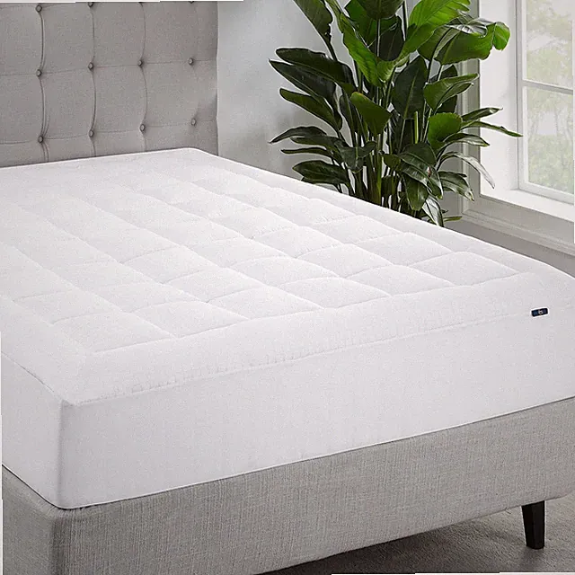 Serta Queen Mattress Cover ComfortSure Quilted Cotton Top Soft 18 Inch Deep P...