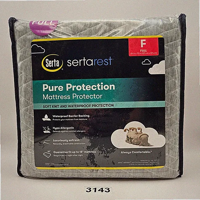 SERTA SERTAREST FULL SIZE PURE PROTECTION WATERPROOF MATTRESS PROTECTOR