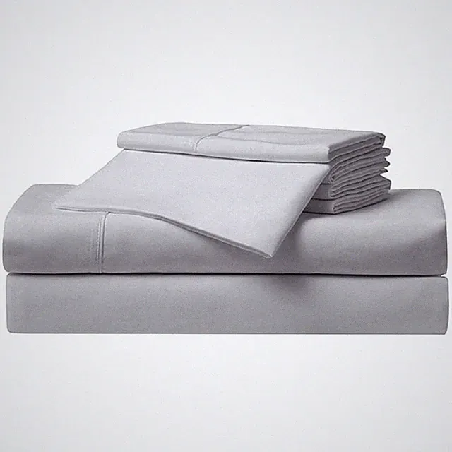 Serta So Soft 4-Piece Light Gray Sheet Set,Twin New style