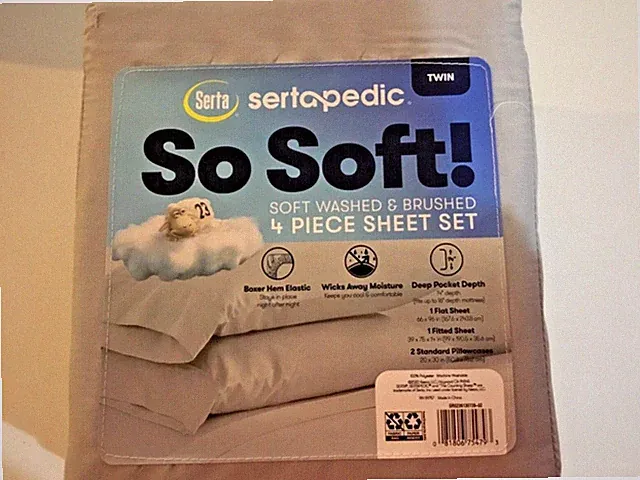 SERTA So Soft Solid Sheet Sets Amazingly Soft . New. & Color.