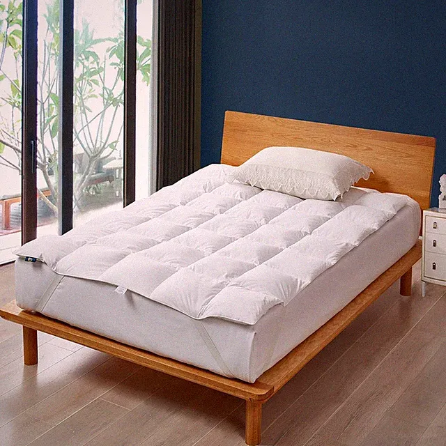 White Goose Feather Down Bed Mattr per Twin Size - Plush